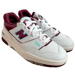 New Balance 550 Burgundy Cyan